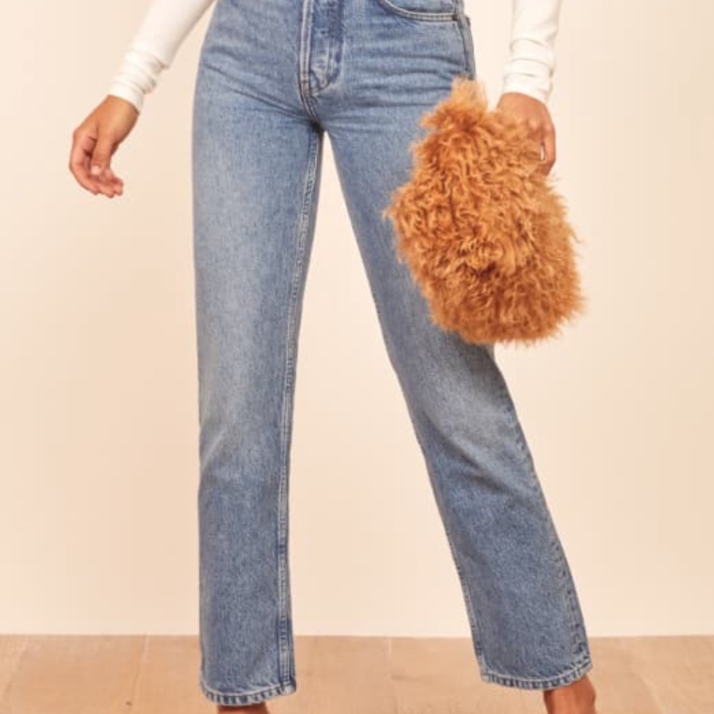 Reformation Cynthia straight leg jeans